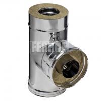 Сэндвич тройник 90° Ferrum из нержавеющей стали d120х200